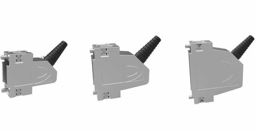 PROVERTHA to expand its D-Sub full-metal range of hoods with Flexlock system including the 247 series with 45° cable outlet